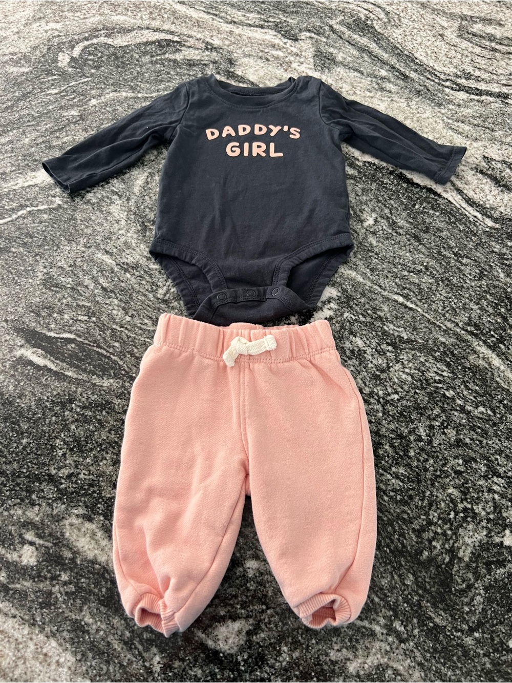 Carter’s Daddy’s Girl top and Pink Pants